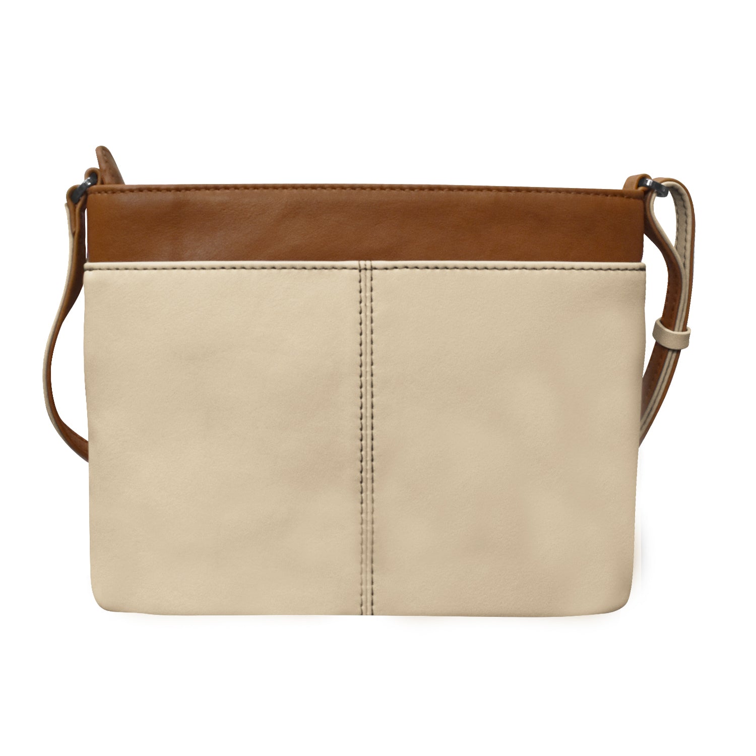 ili New York - POINTED TAB CROSSBODY ORGANIZER - 6592 - Stone