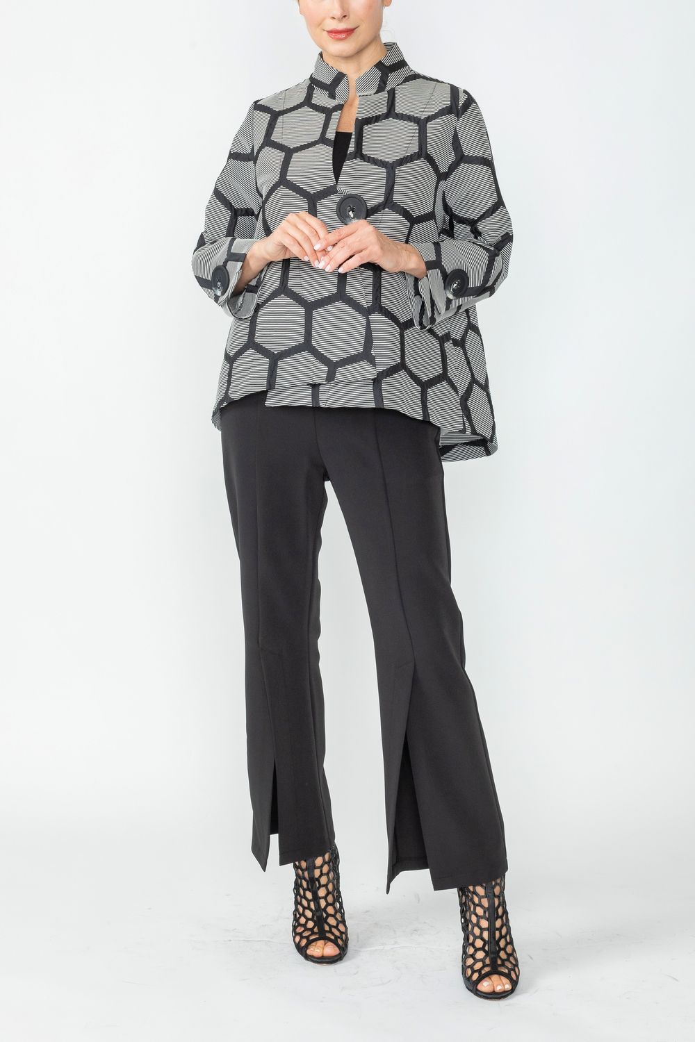 IC COLLECTION Jacket - 6628J - BLACK
