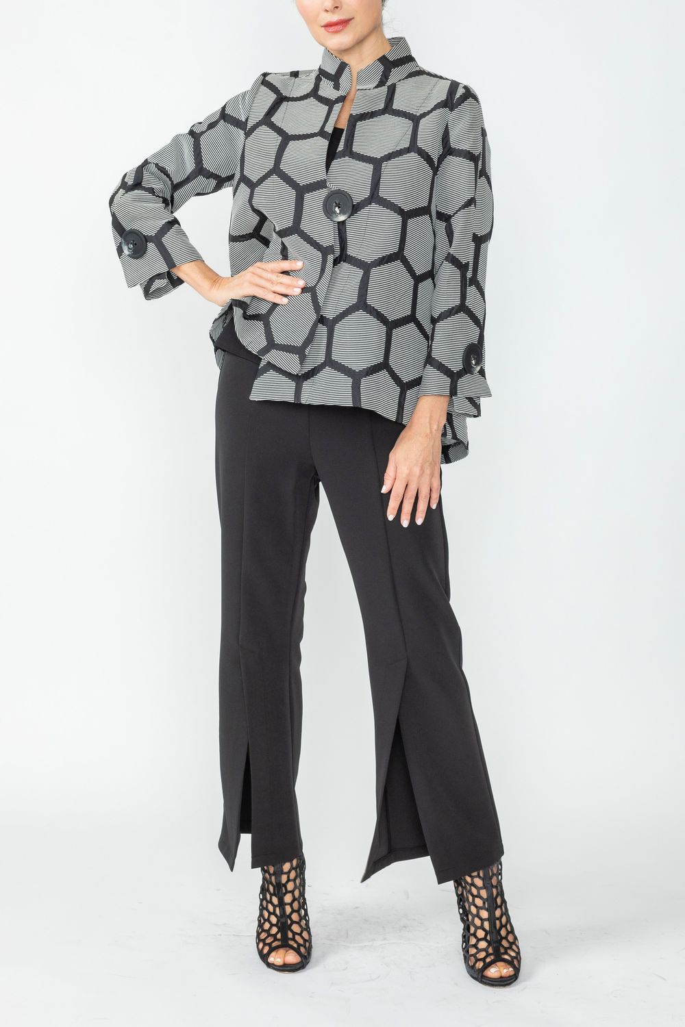 IC COLLECTION Jacket - 6628J - BLACK