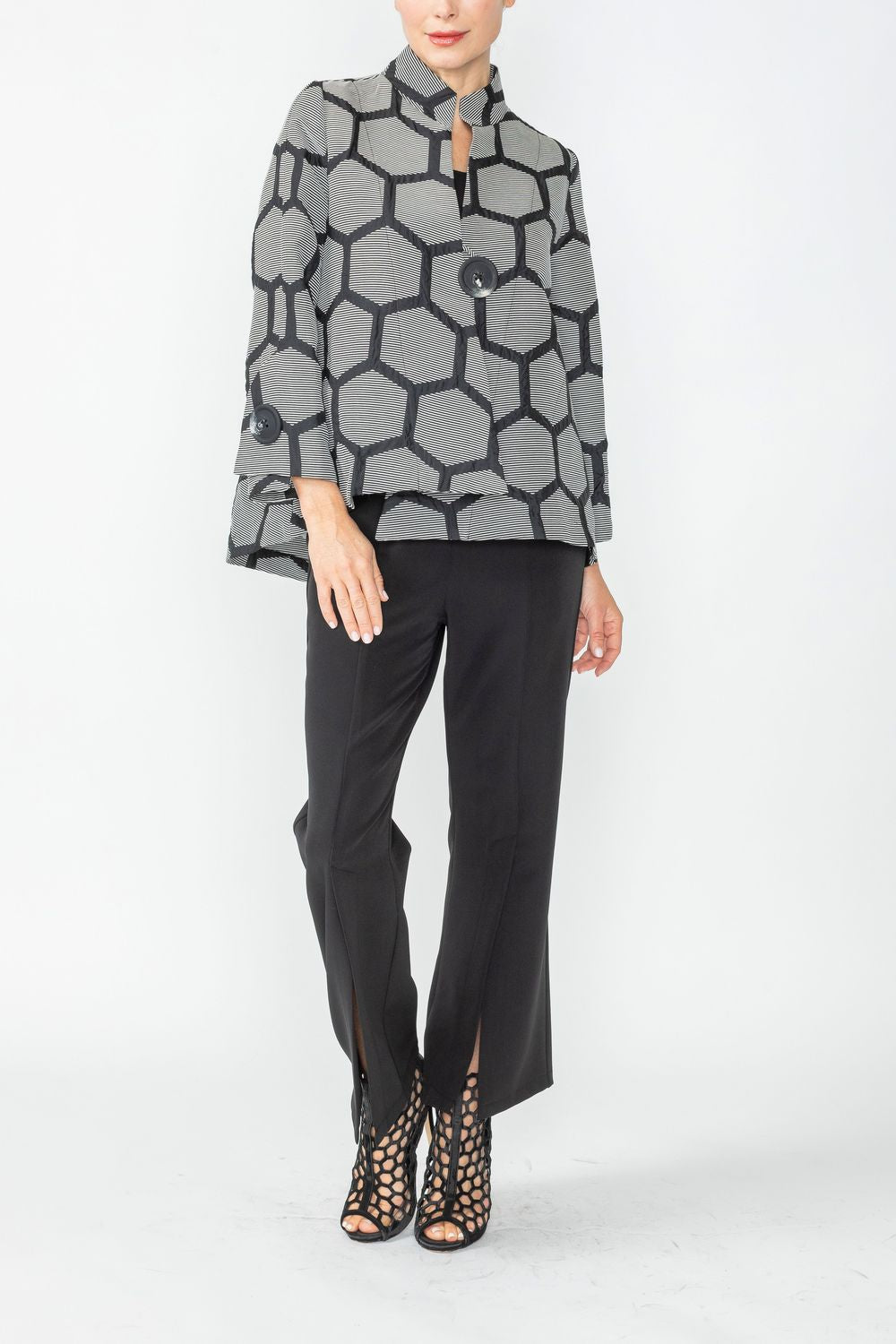 IC COLLECTION Jacket - 6628J - BLACK