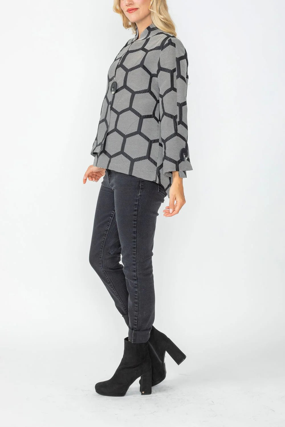 IC COLLECTION Jacket - 6628J - BLACK