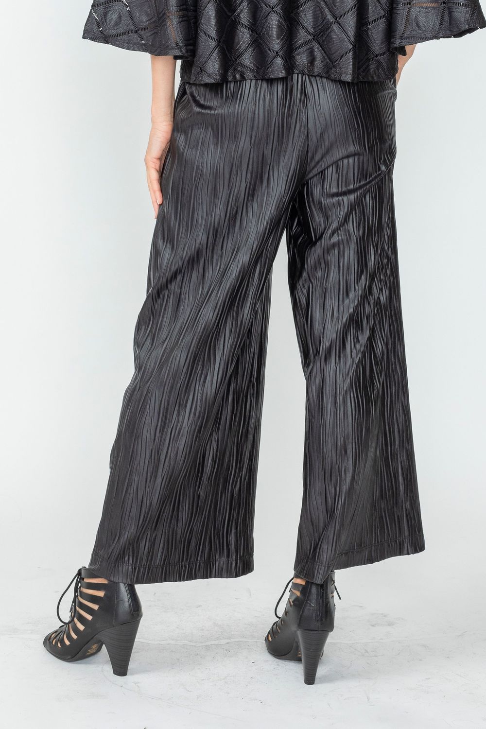 IC COLLECTION Pants - 6632P - BLACK