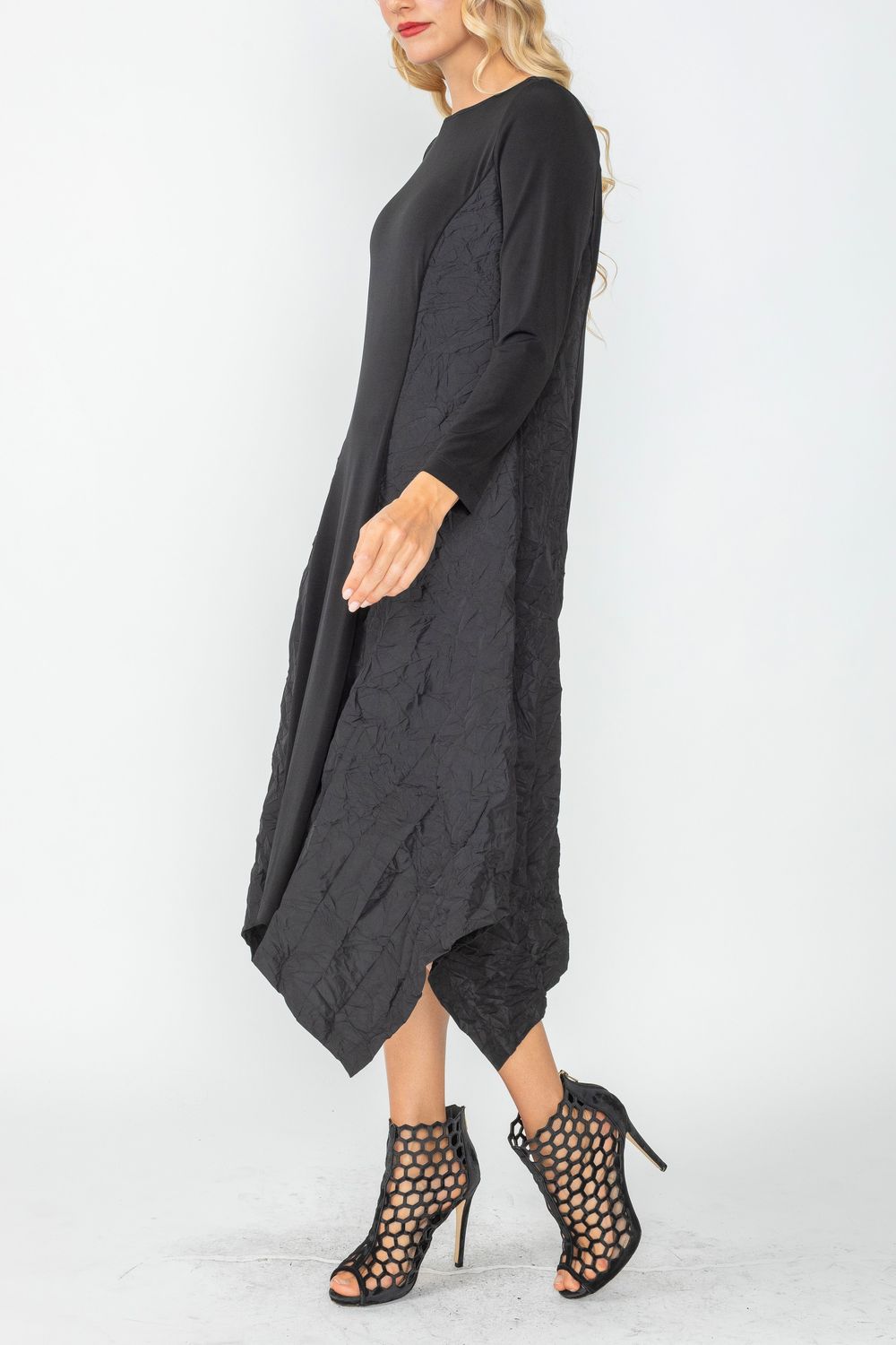 IC COLLECTION Dress - 6639D - BLACK
