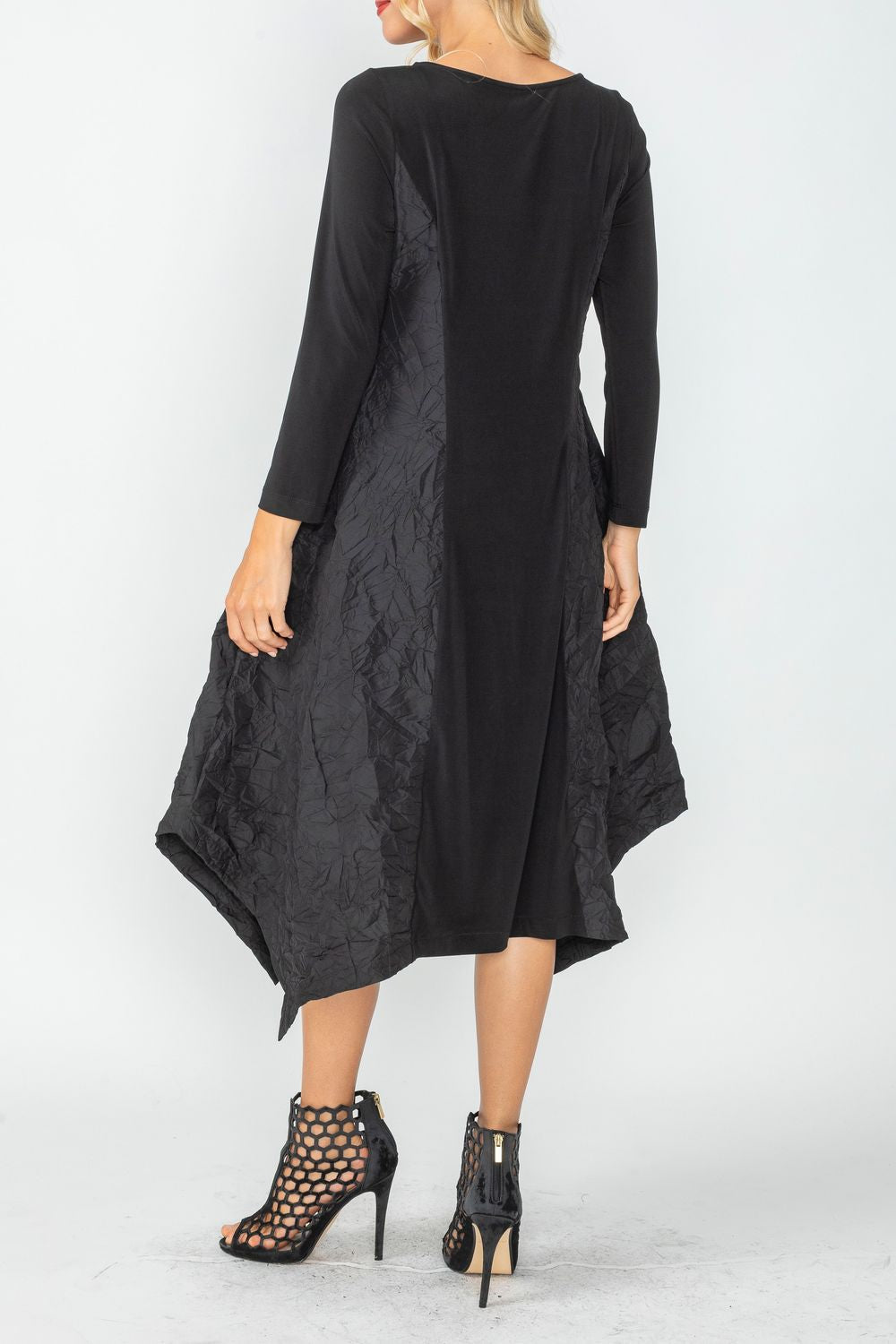 IC COLLECTION Dress - 6639D - BLACK