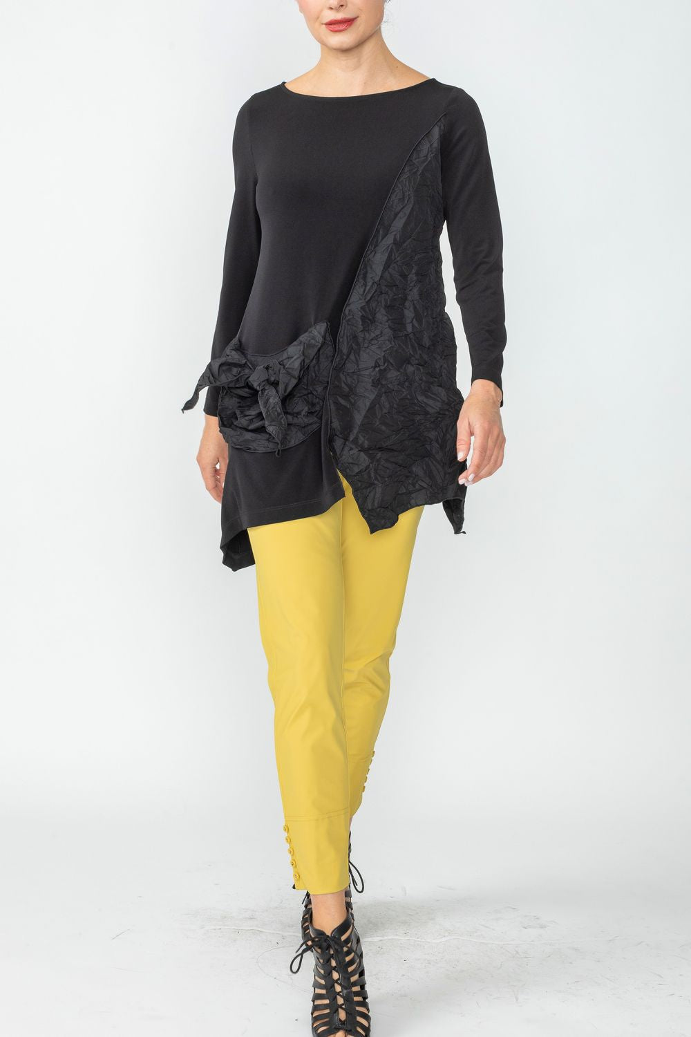 IC COLLECTION Top - 6641T - BLACK