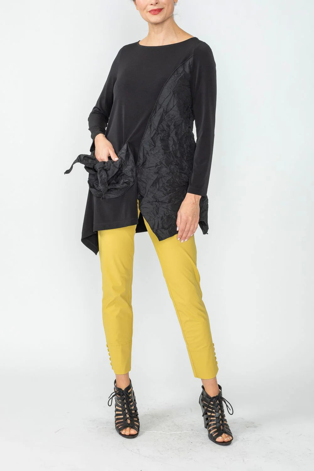 IC COLLECTION Top - 6641T - BLACK