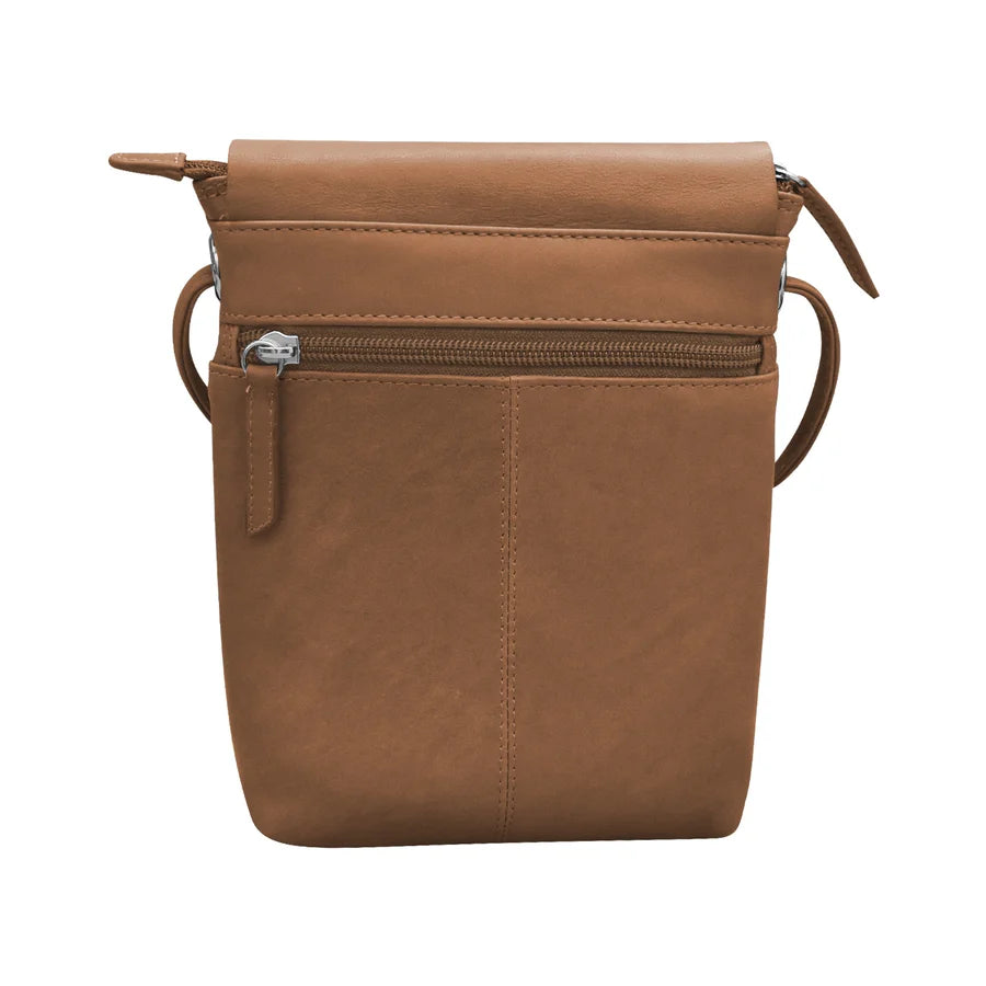 ili New York - SMALL CANADA FLAP BAG - 6647 - Terracotta (NOT ANTIQUE SADDLE)