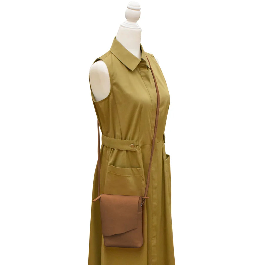 ili New York - SMALL CANADA FLAP BAG - 6647 - Terracotta (NOT ANTIQUE SADDLE)