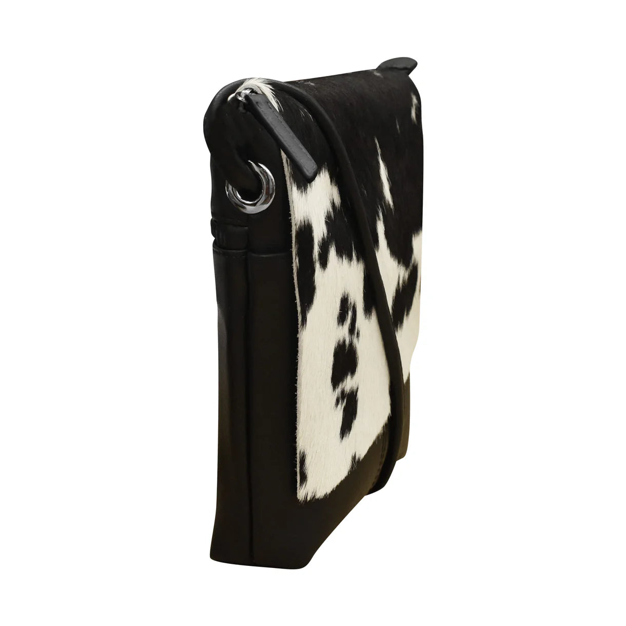 ili New York - SMALL CANADA FLAP BAG - 6647 - Black/Haircalf