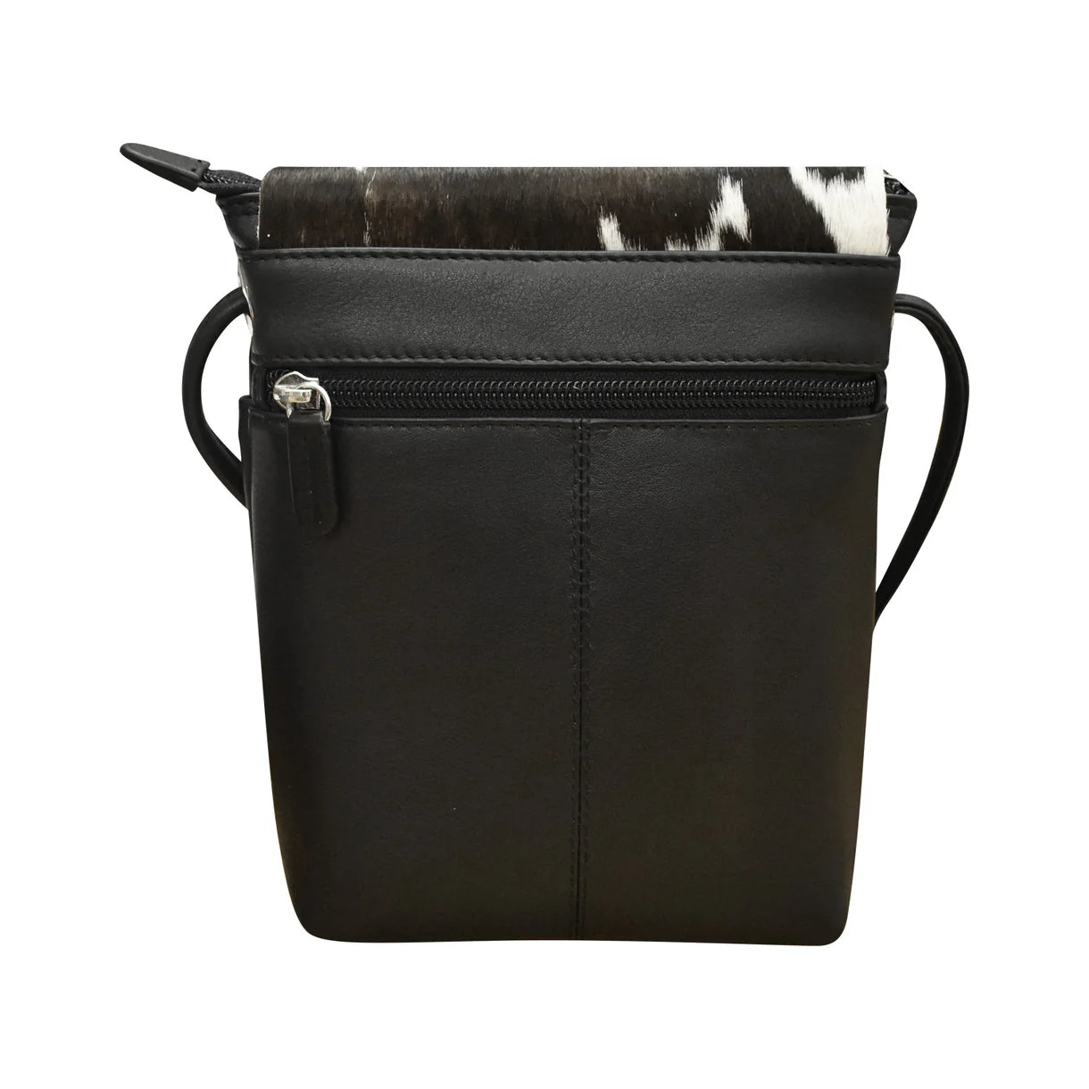 ili New York - SMALL CANADA FLAP BAG - 6647 - Black/Haircalf