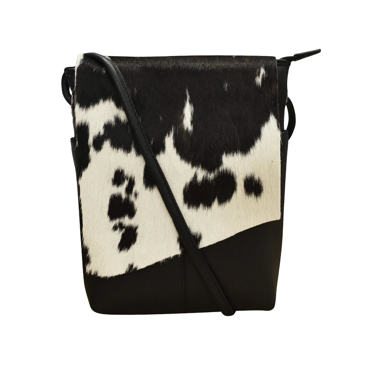 ili New York - SMALL CANADA FLAP BAG - 6647 - Black/Haircalf