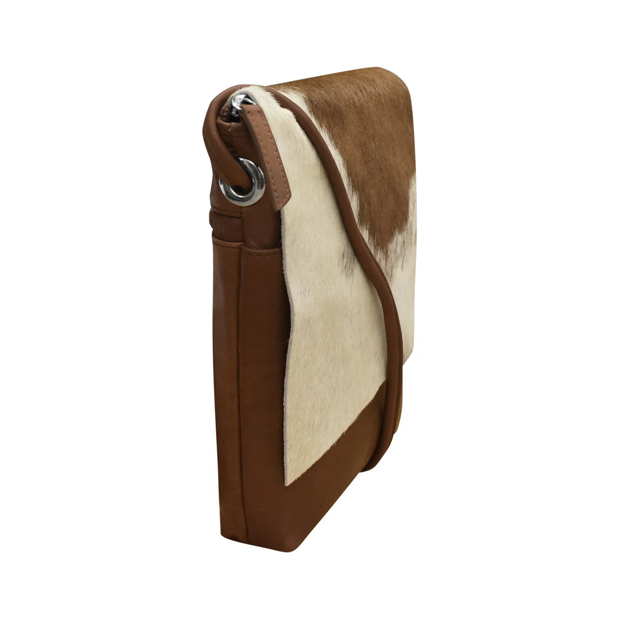 ili New York - SMALL CANADA FLAP BAG - 6647 - Toffee/Haircalf