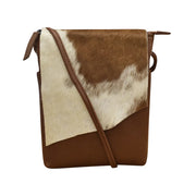 ili New York - SMALL CANADA FLAP BAG - 6647 - Toffee/Haircalf