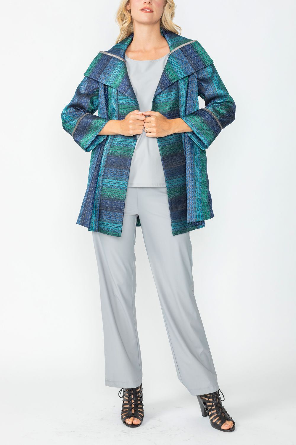 IC COLLECTION Jacket - 6651J - TEAL