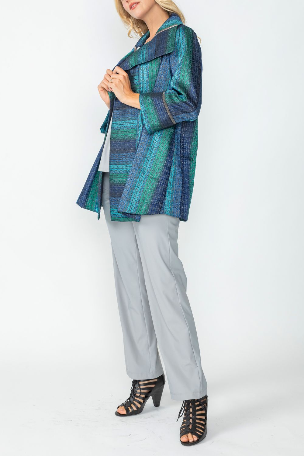 IC COLLECTION Jacket - 6651J - TEAL