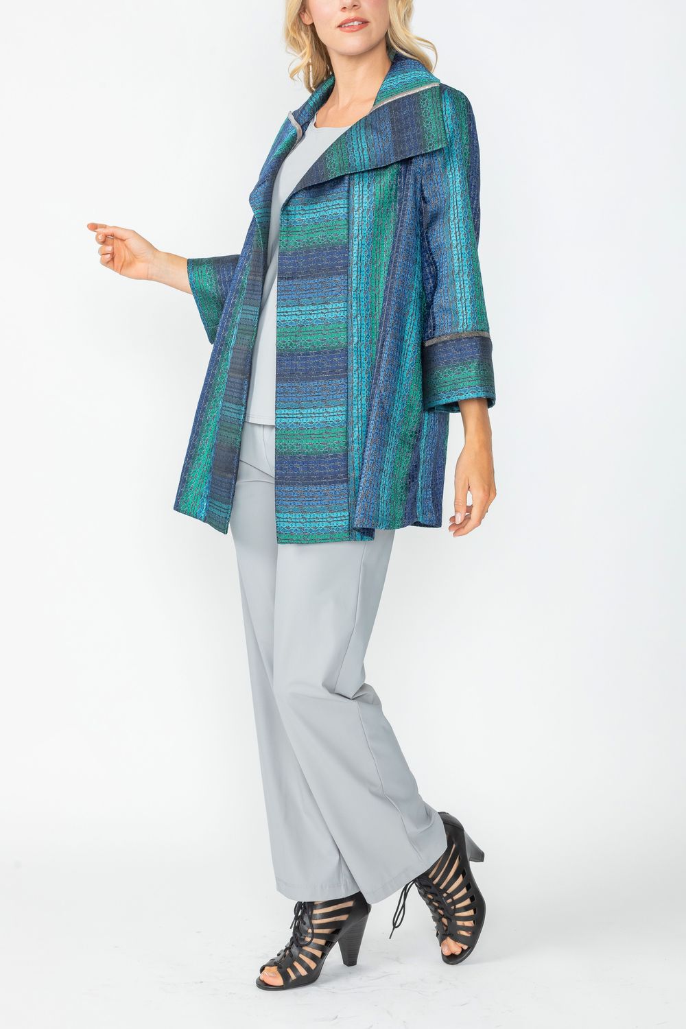 IC COLLECTION Jacket - 6651J - TEAL