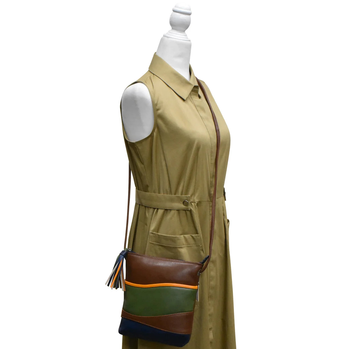 ili New York - WAVE ADJUSTABLE STRAP MIDI SAC - 6657 - Harvest Multi