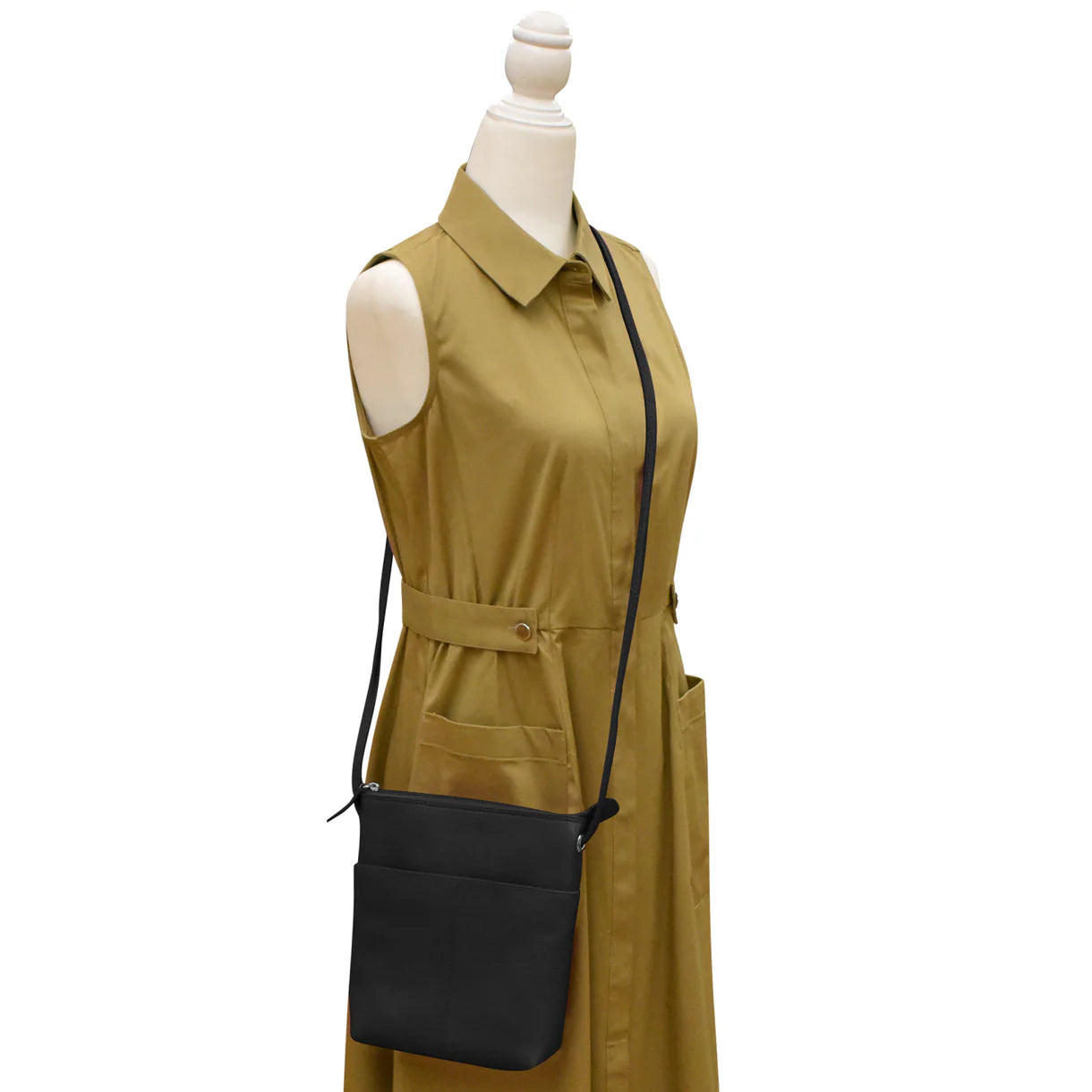 ili New York - ADJUSTABLE CROSSBODY MIDI SAC - 6661 - Black