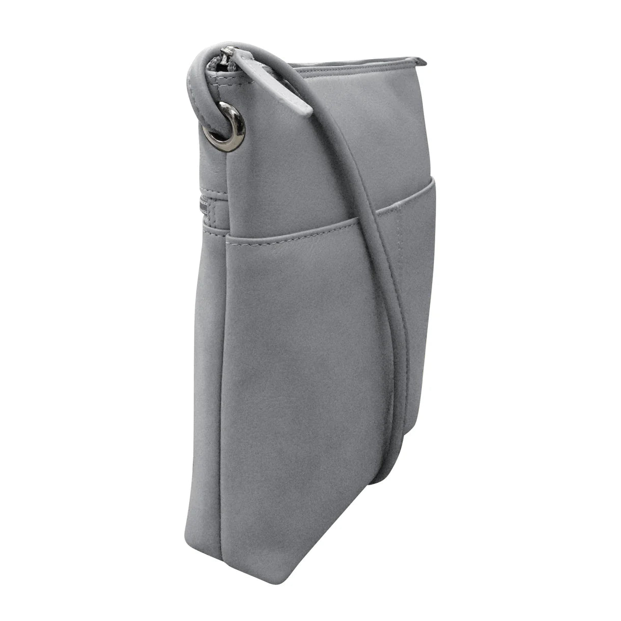 ili New York - ADJUSTABLE CROSSBODY MIDI SAC - 6661 - Cool Grey