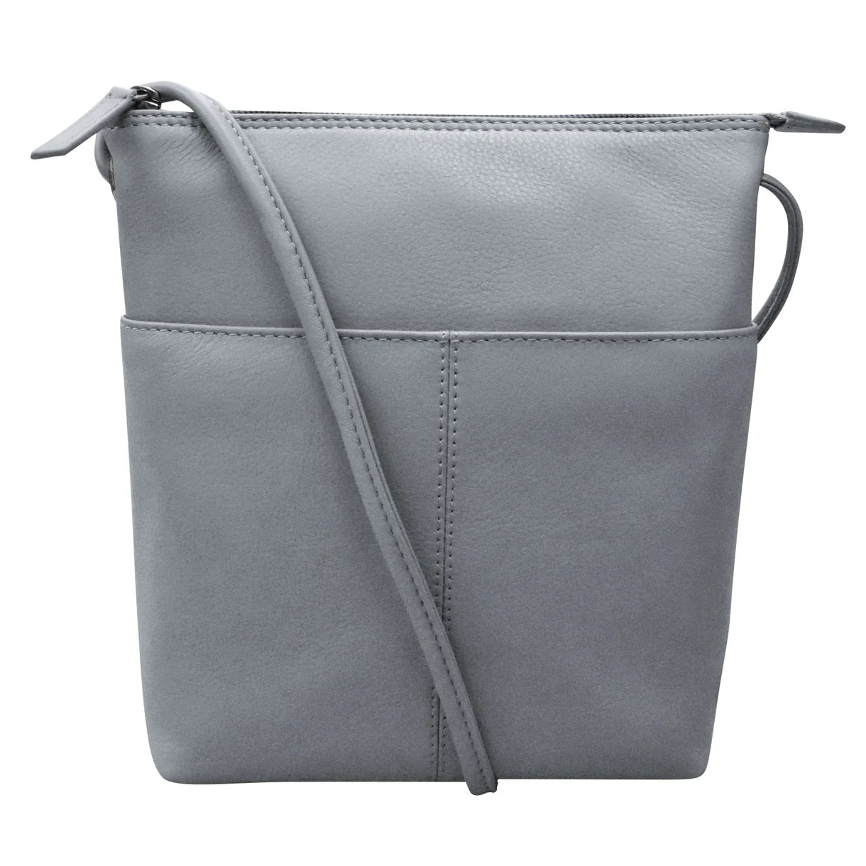 ili New York - ADJUSTABLE CROSSBODY MIDI SAC - 6661 - Cool Grey