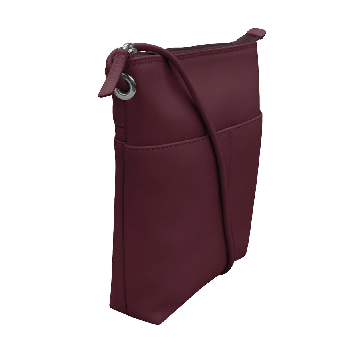 ili New York - ADJUSTABLE CROSSBODY MIDI SAC - 6661 - Eggplant