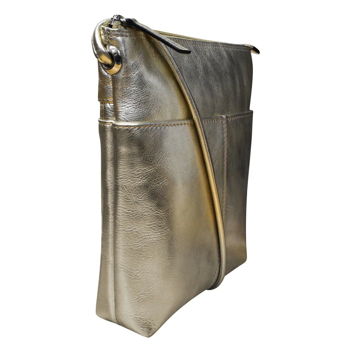 ili New York - ADJUSTABLE CROSSBODY MIDI SAC - 6661 - Light Gold