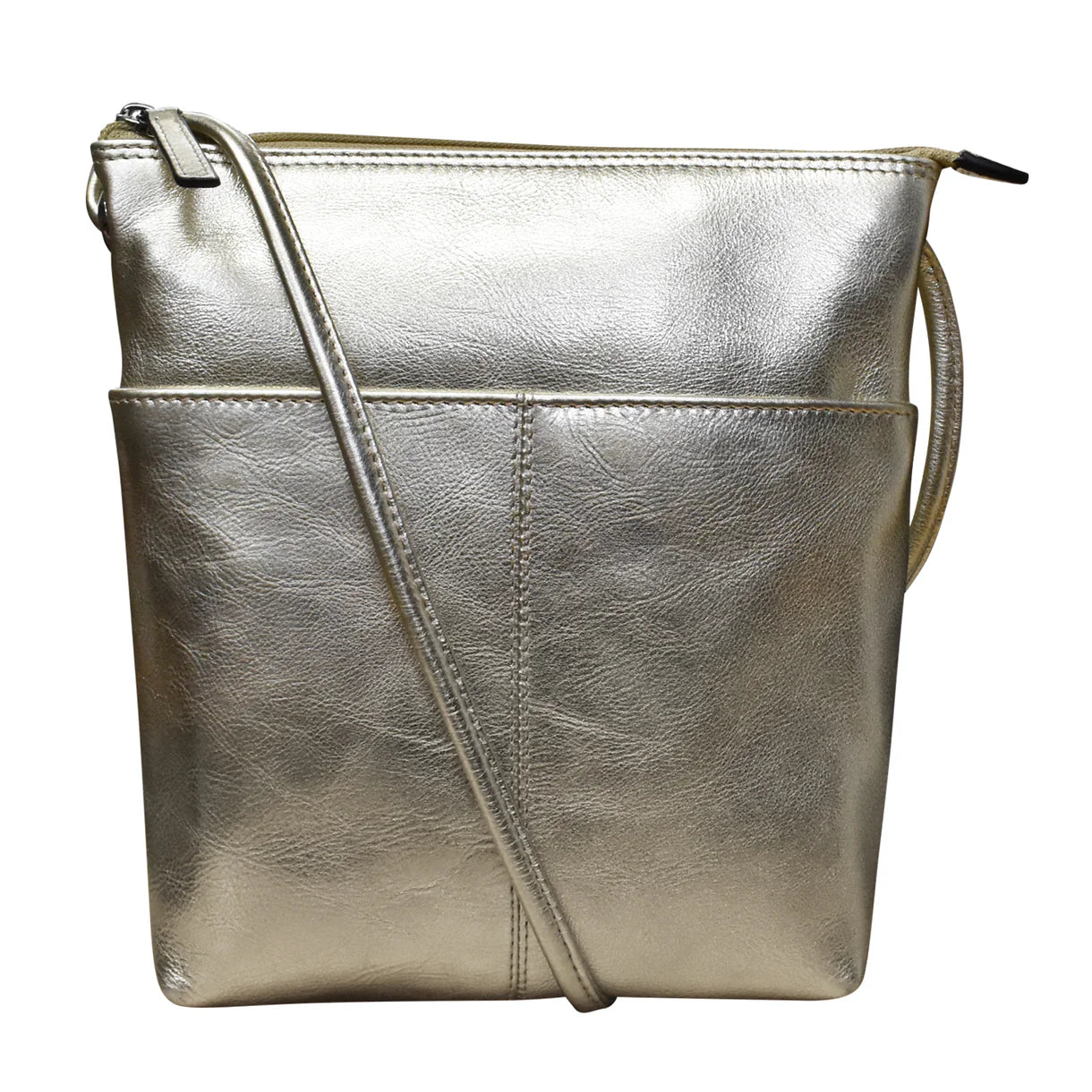 ili New York - ADJUSTABLE CROSSBODY MIDI SAC - 6661 - Light Gold
