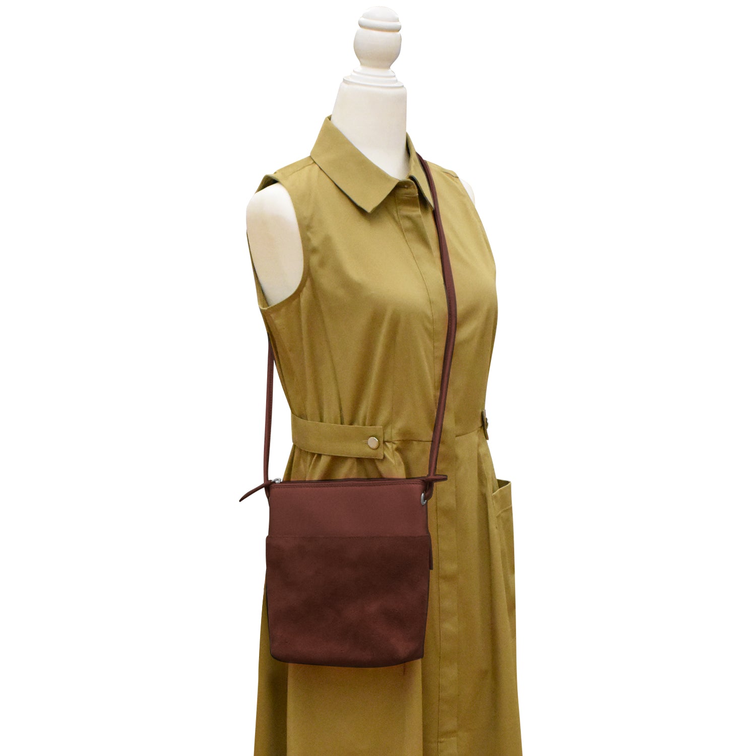 ili New York - MIDI SAC - 6661 - Merlot Suede
