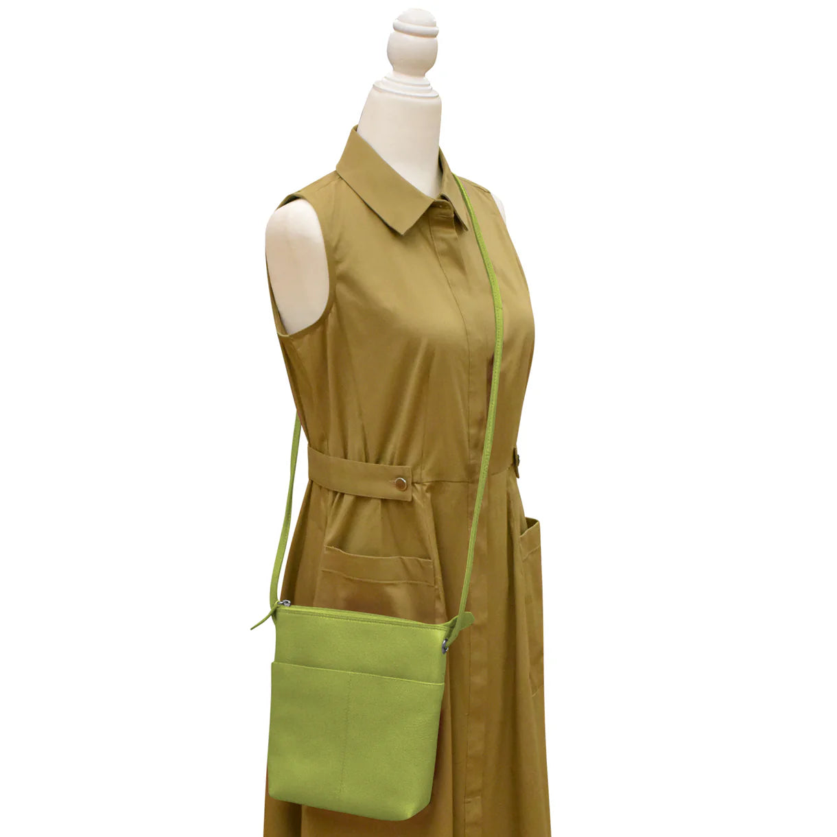 ili New York - ADJUSTABLE CROSSBODY MIDI SAC - 6661 - Pear