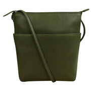 ili New York - ADJUSTABLE CROSSBODY MIDI SAC - 6661 - Pesto Green