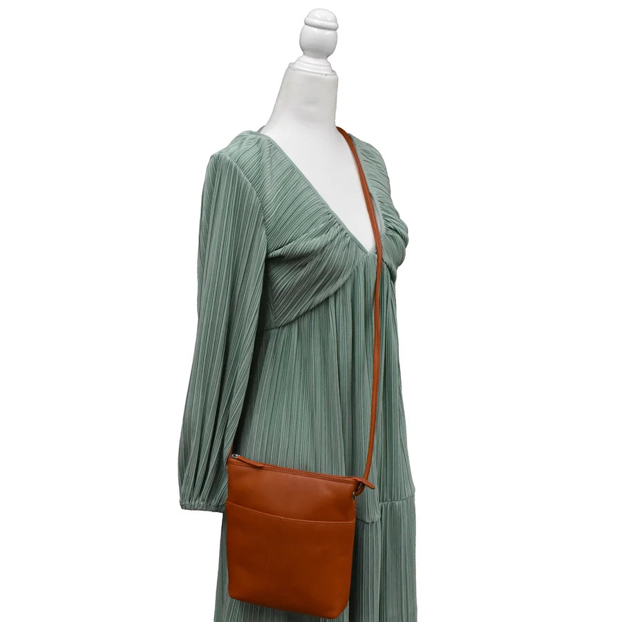 ili New York - ADJUSTABLE CROSSBODY MIDI SAC - 6661 - Terracotta