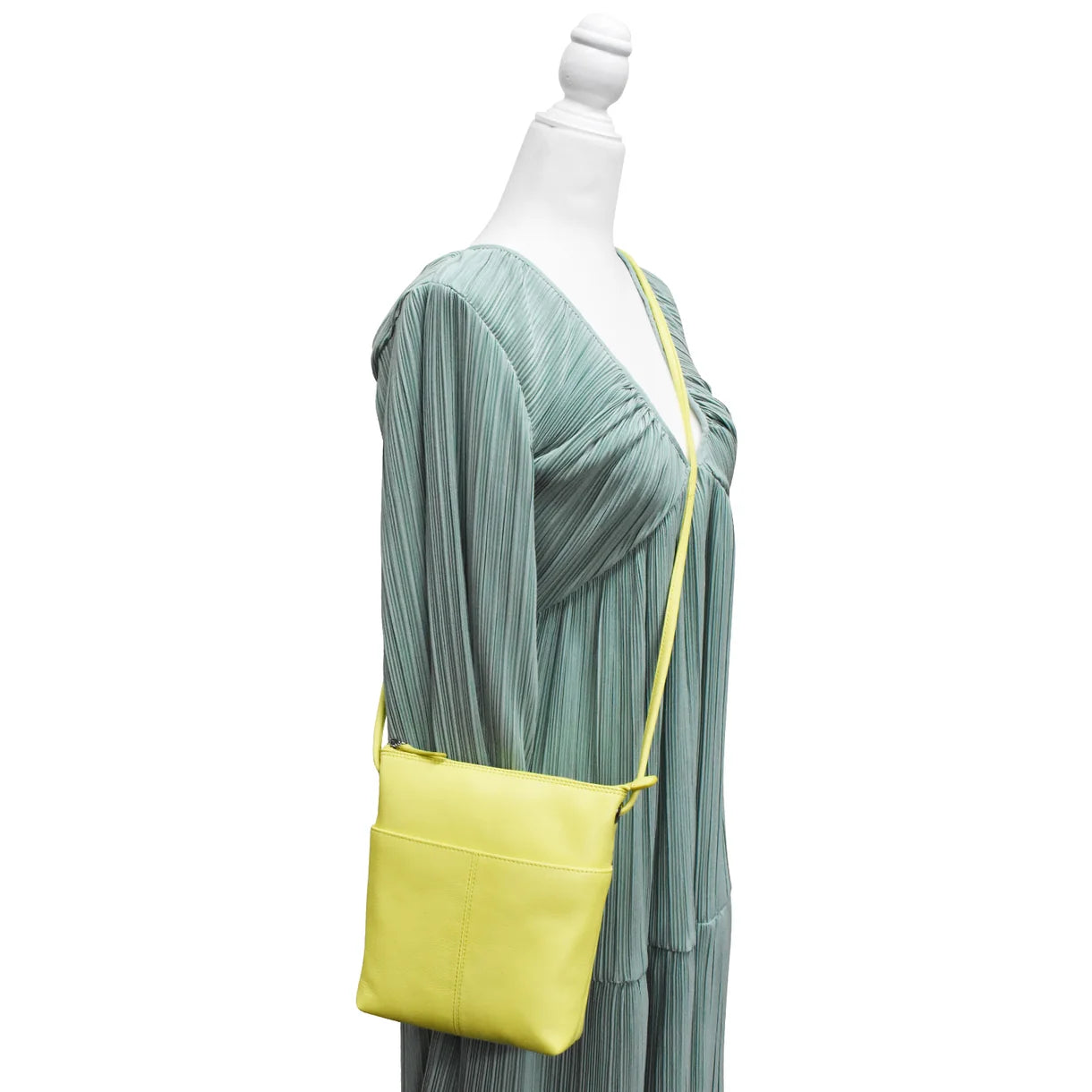 ili New York - ADJUSTABLE CROSSBODY MIDI SAC - 6661 - Mellow Yellow