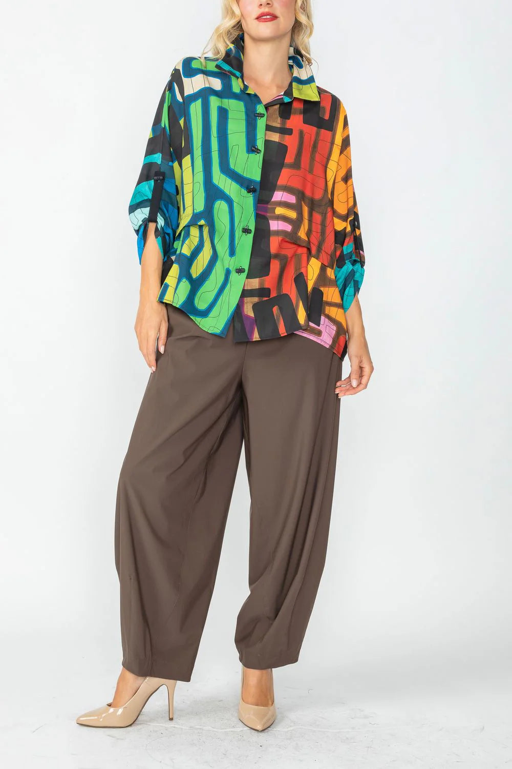 IC COLLECTION Blouse - 6676B - MULTI