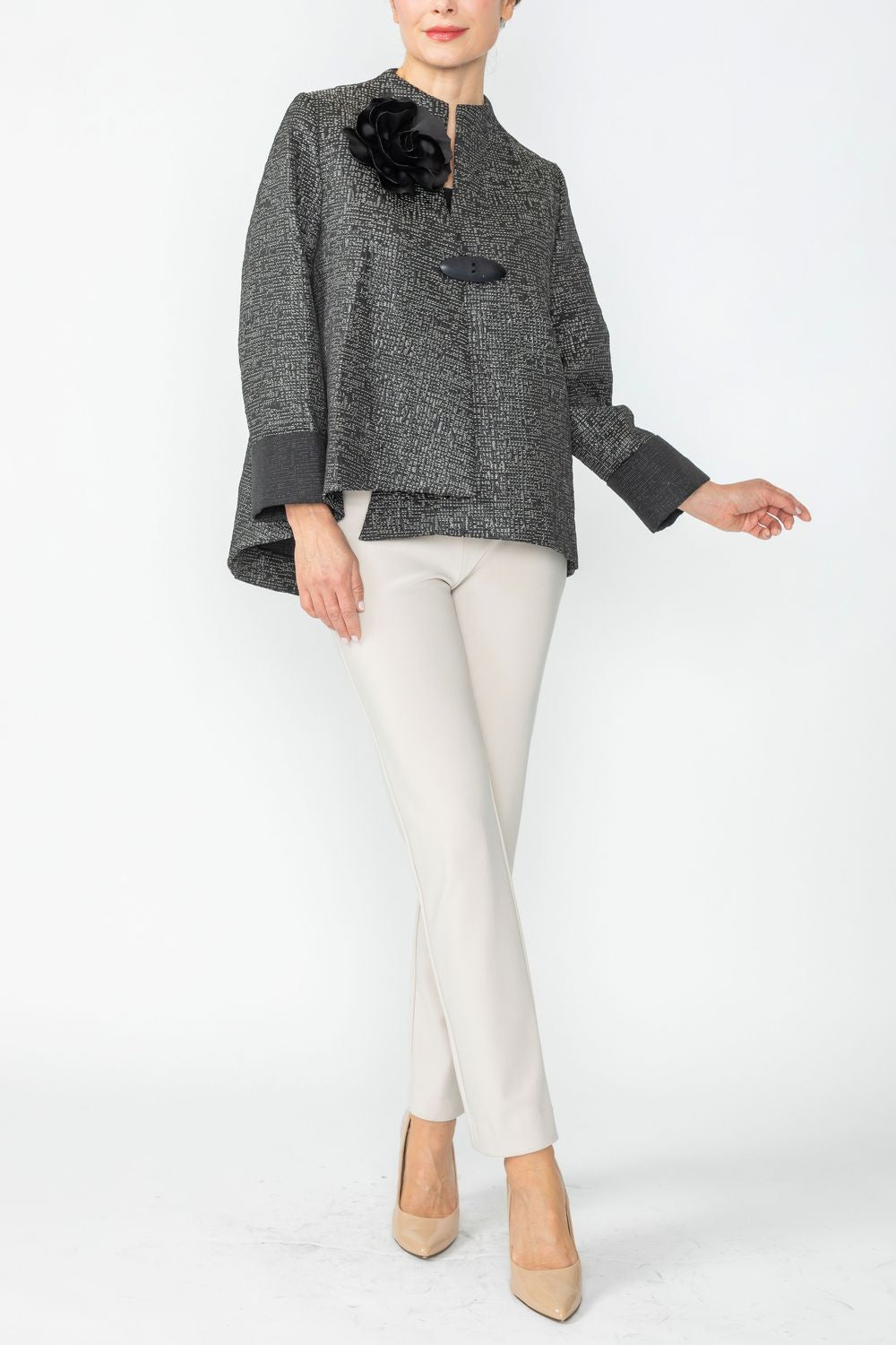 IC COLLECTION Jacket - 6687J - BLACK