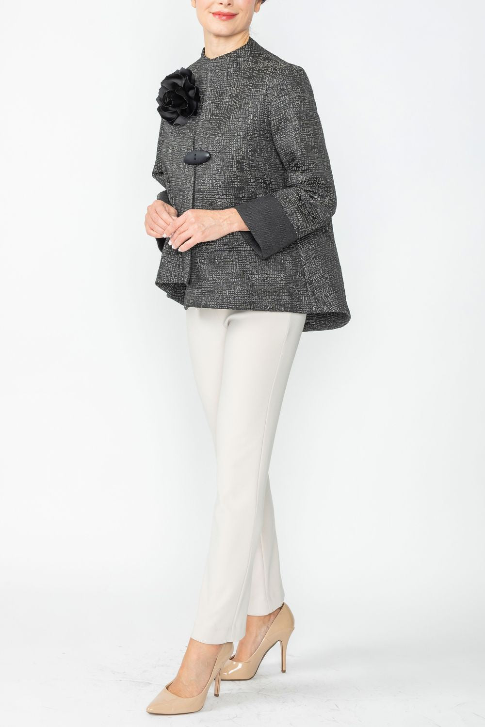 IC COLLECTION Jacket - 6687J - BLACK