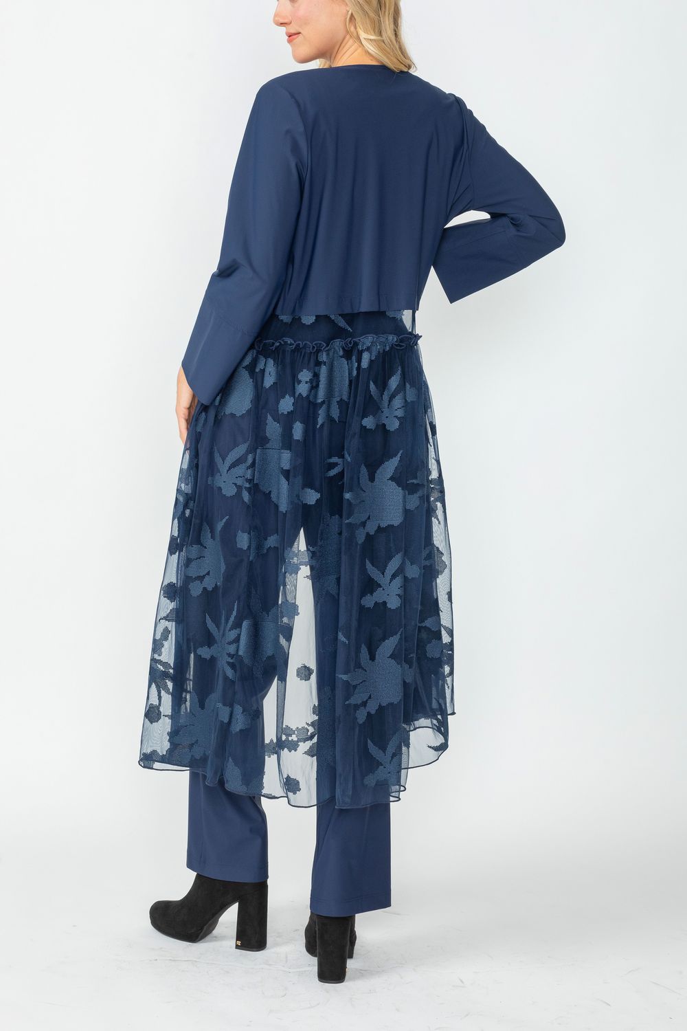 IC COLLECTION Dress - 6691D - NAVY