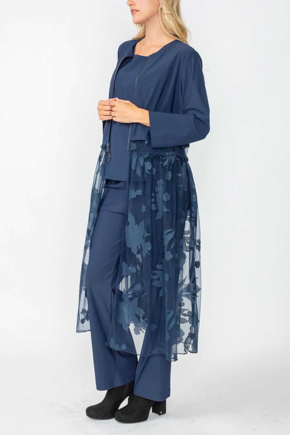 IC COLLECTION Dress - 6691D - NAVY