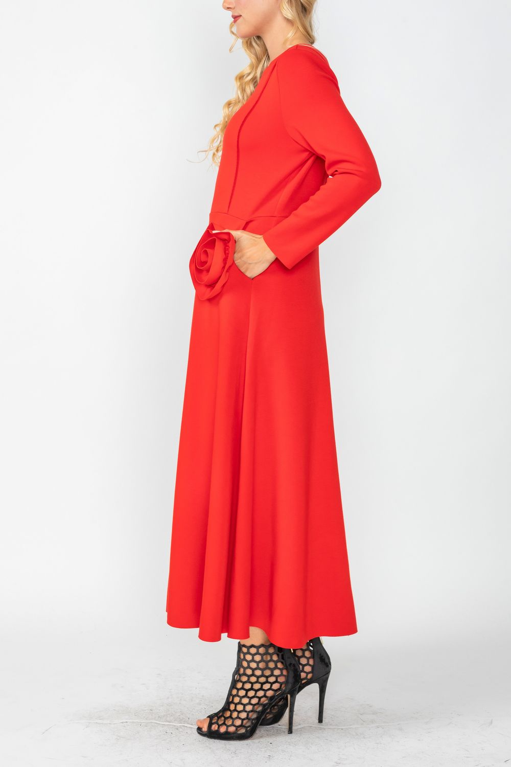 IC COLLECTION Dress - 6701D - RED