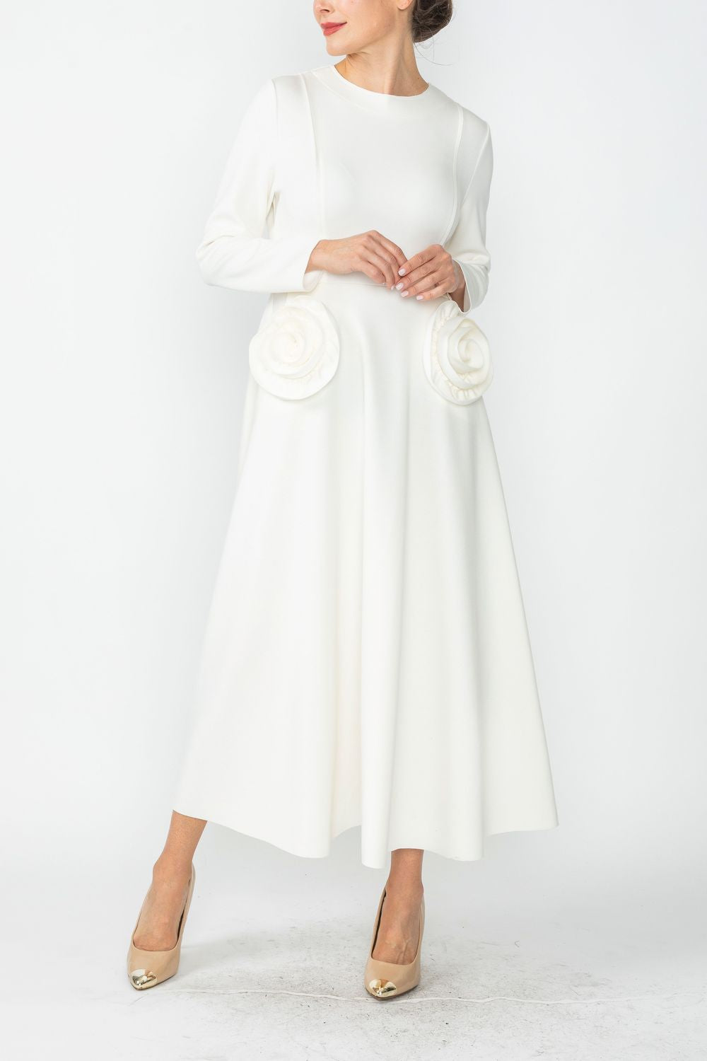 IC COLLECTION Dress - 6701D - WHITE