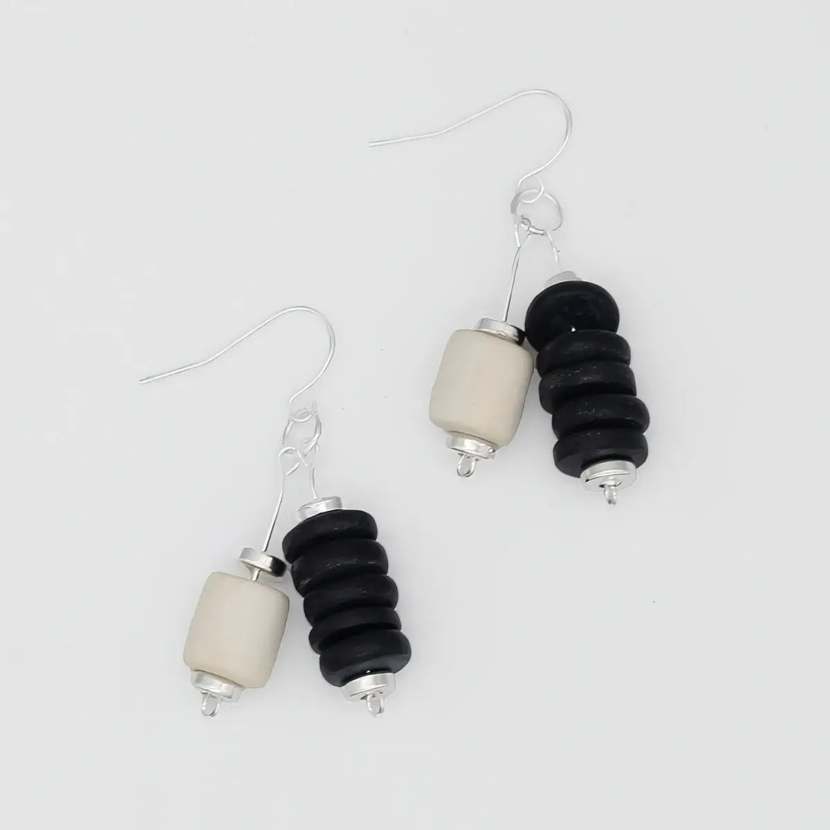 SYLCA Black Duel Drop Earring