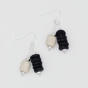 SYLCA Black Duel Drop Earring