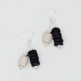 SYLCA Black Duel Drop Earring