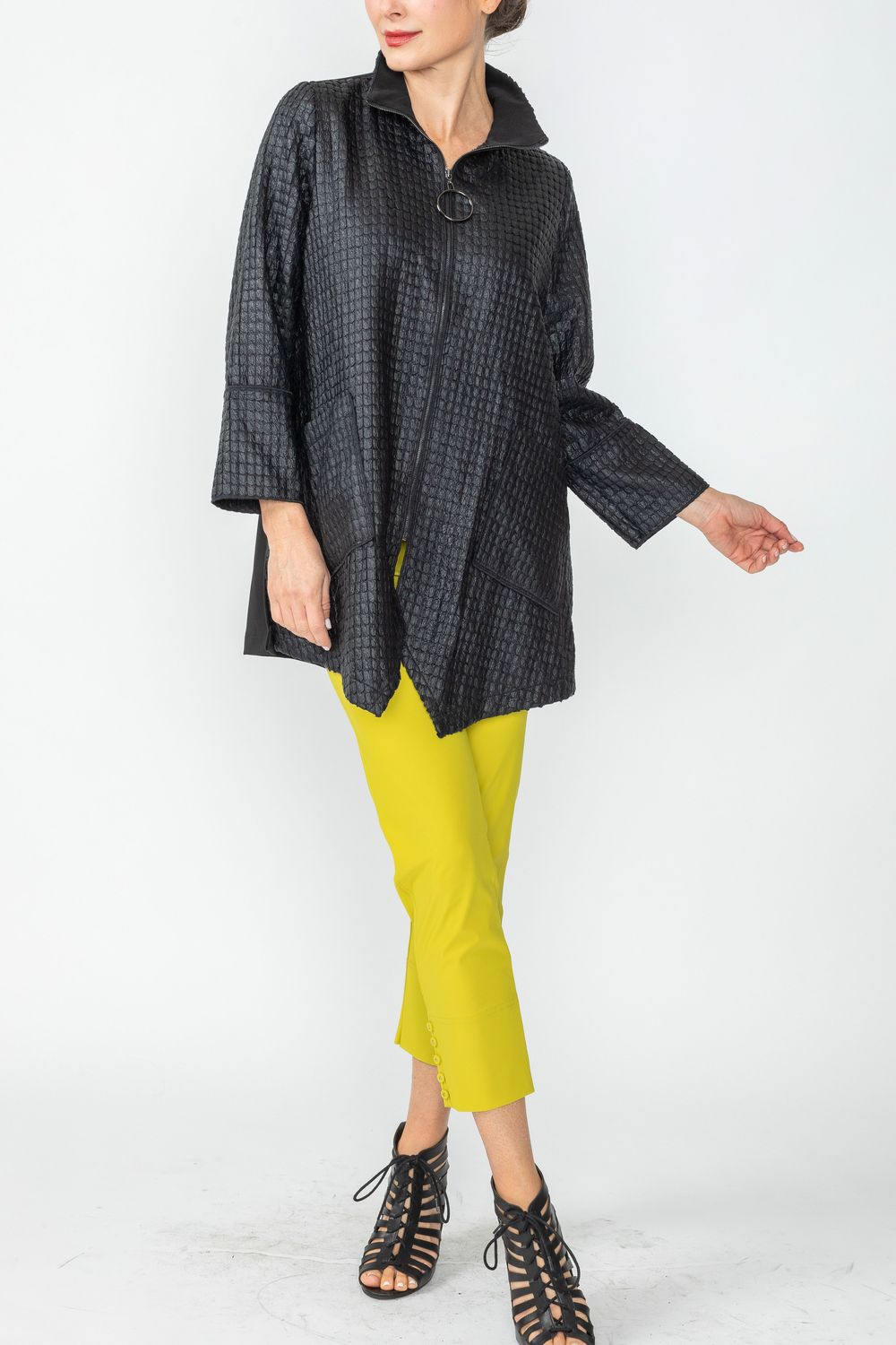 IC COLLECTION Jacket - 6751J - BLACK