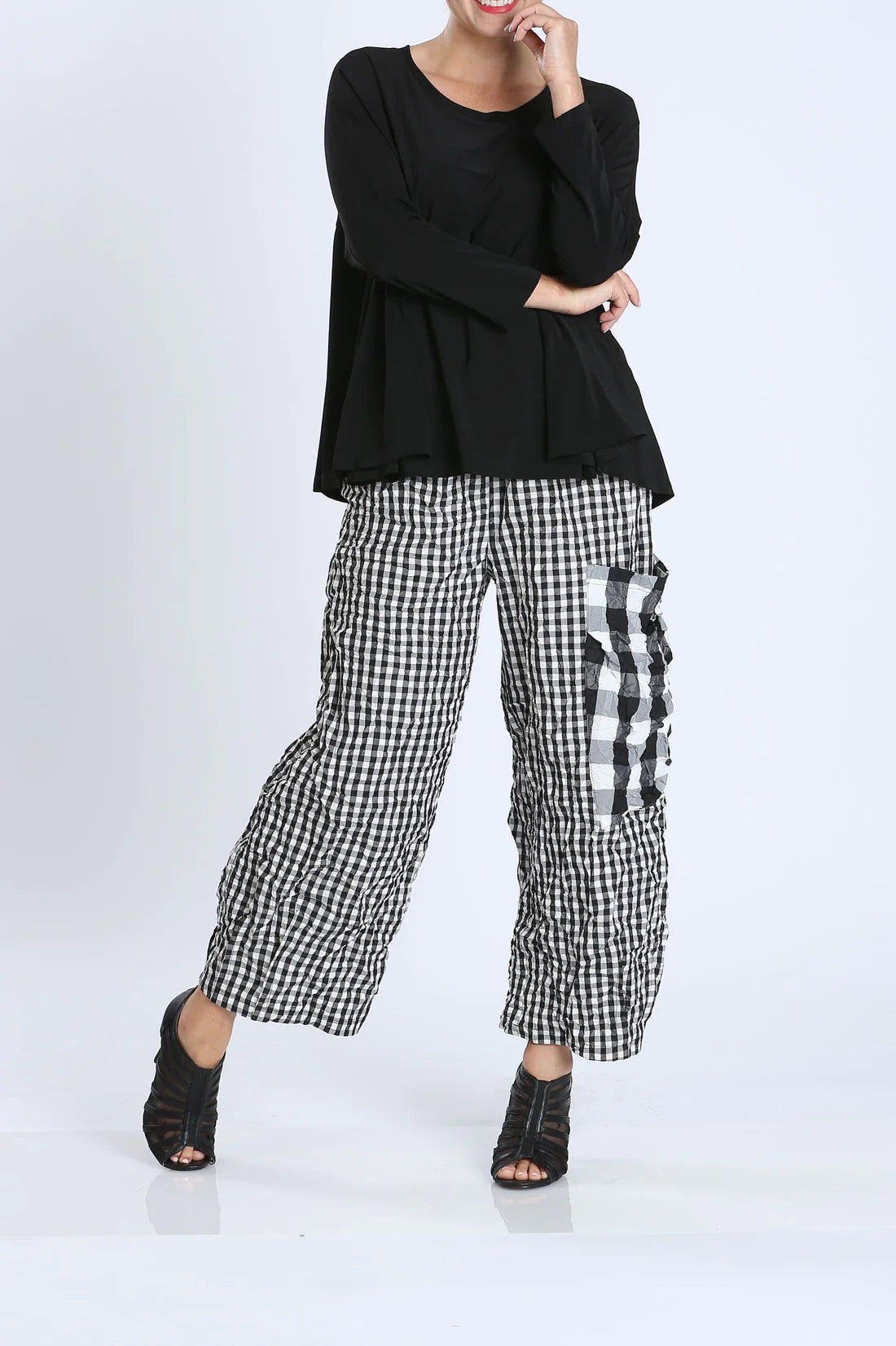 IC Collection Tunic - 6769T - BLACK - XXL ONLY