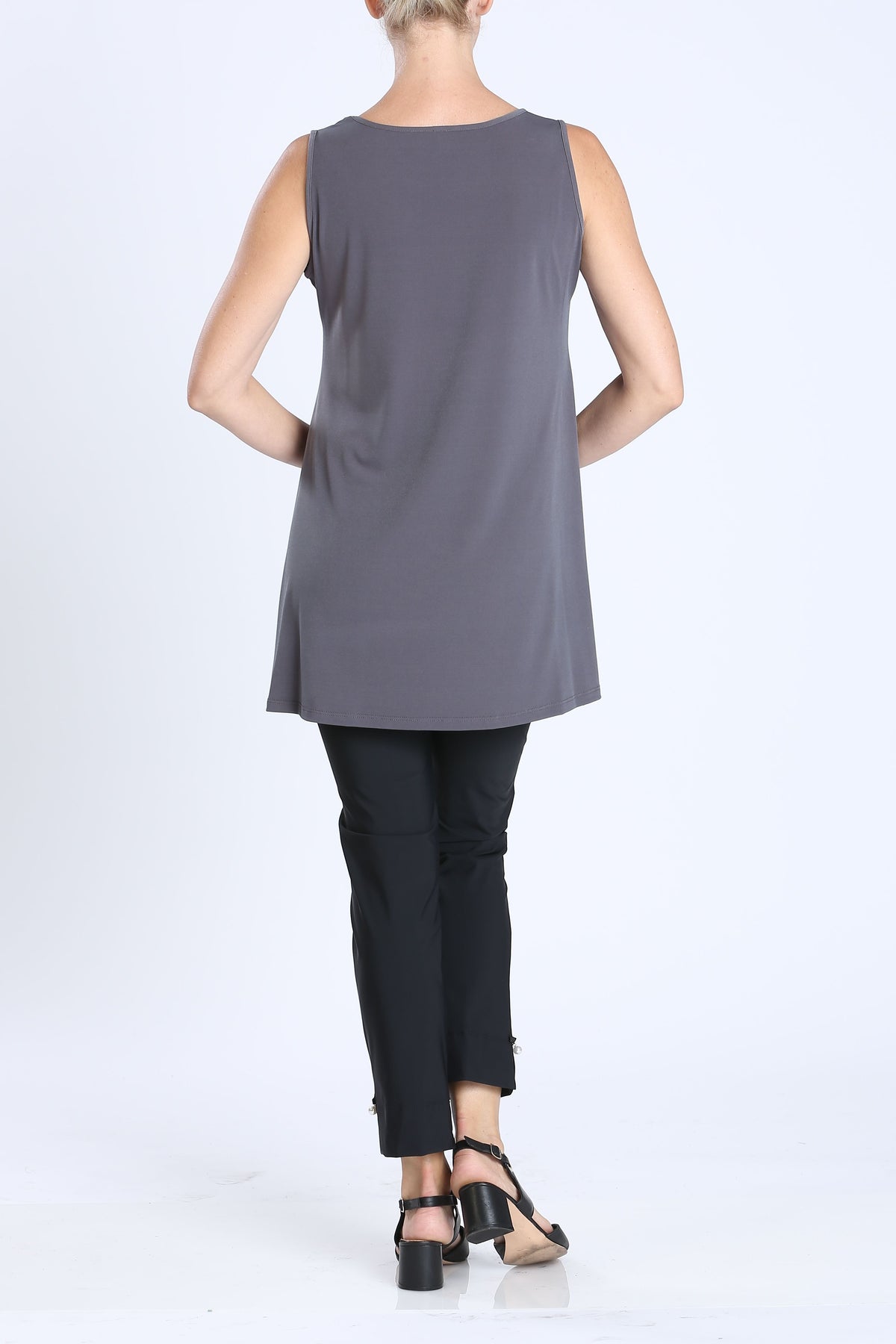 IC COLLECTION Top - 6822T - CHARCOAL
