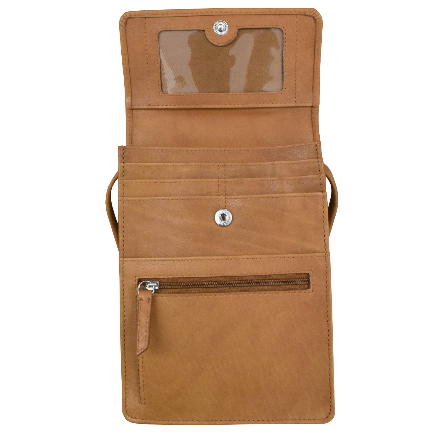 ili New York - ORGANIZER ON A STRING - 6824 - Antique Saddle