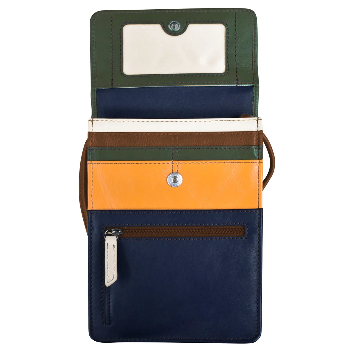 ili New York - ADJUSTABLE CROSSBODY ORGANIZER BAG - 6824 - Harvest Multi