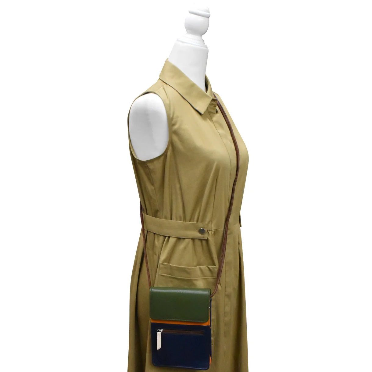 ili New York - ADJUSTABLE CROSSBODY ORGANIZER BAG - 6824 - Harvest Multi