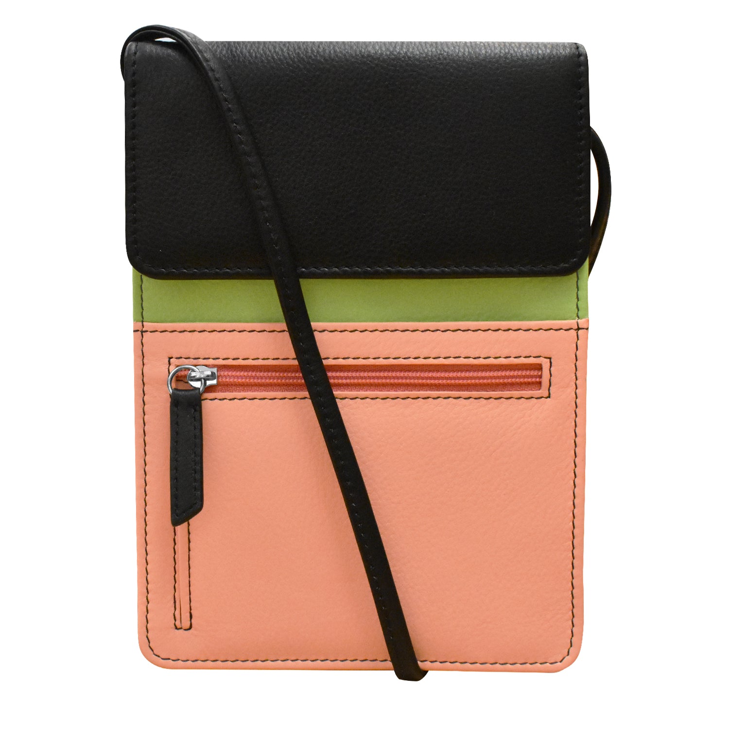 ili New York - ORGANIZER ON A STRING - 6824 - Peach Multi