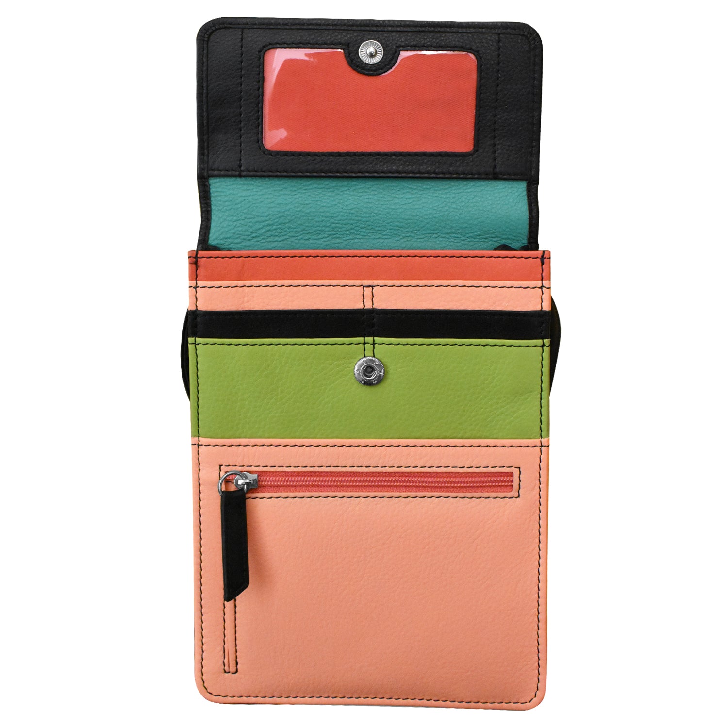 ili New York - ORGANIZER ON A STRING - 6824 - Peach Multi